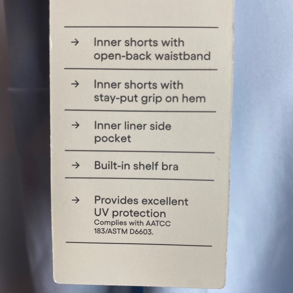 NWT All In Motion Plus Size Light Blue Active Dress w/ Attached Shorts Size XXL - Picture 5 of 11